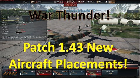 War Thunder - Where new aircraft will be located on the tech tree in Patch 1.43