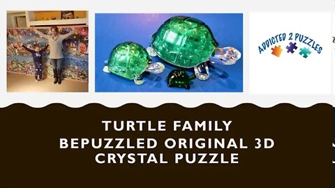 Turtle Family 3D Crystal Puzzle Tutorial