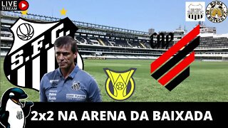 Após um jogaço na Arena da Baixada, Santos fica no empate com Athletico.