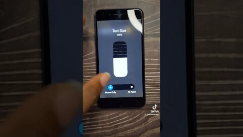 Increase text size on your iPhone.
