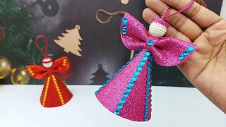 ❄ Christmas Crafts Idea ❄ Easy & Cute Christmas Angel Making 🎄 Handmade Christmas Ornaments 2023