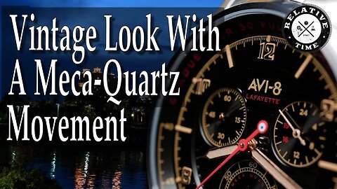 Vintage Looks, Modern Movement : AVI-8 Lafayette Chronograph Review ( AV-4076-33 )