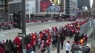 Chiefs fans take in Super Bowl parade