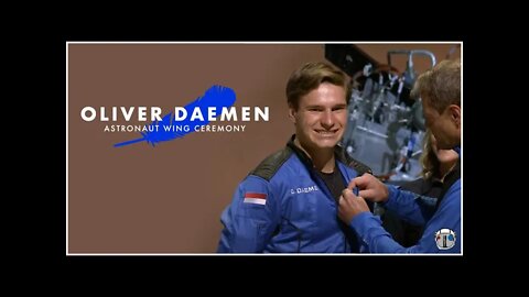 Oliver Daemen Gets His Astronaut Wings | New Shepard First Flight