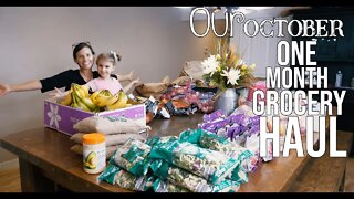 Our October One Month BULK Grocery Haul/ Prepping Like Grandma | EP 24