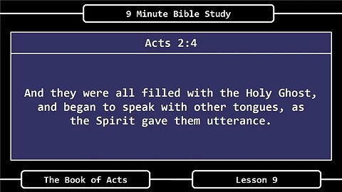 9 Minute Bible Study