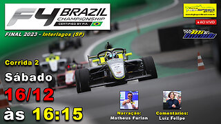 🔴 FÓRMULA 4 BRAZILIAN CHAMPIONSHIP | Corrida 2 | FINAL 2023 | Interlagos (SP) | Ao Vivo