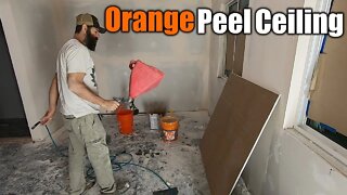 Orange Peel Texture For Ceilings | THE HANDYMAN |