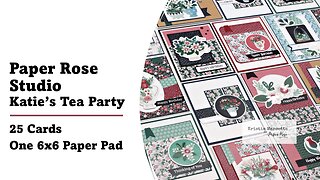Paper Rose Studio | Katie's Tea Party | 25 Cards 1 Paper Pad