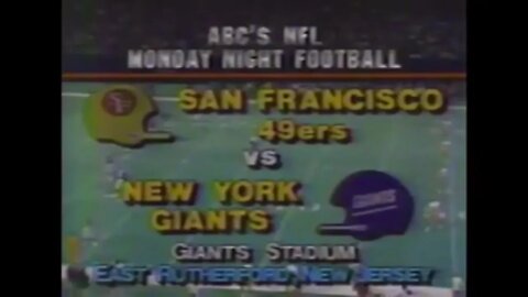 1984-10-08 San Francisco 49ers vs New York Giants