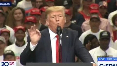 President Trump Rally In Dallas Texas