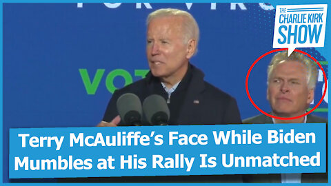 Terry McAuliffe’s Face While Biden Mumbles at His Rally Is Unmatched