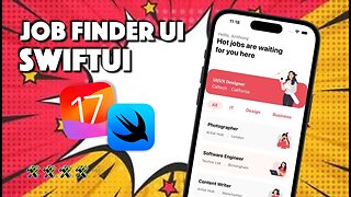 How I Created a Stunning Job Finder UI in SwiftUI and Xcode 15 WWDC 2023