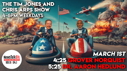 The Tim Jones and Chris Arps Show 03.01.2024 Grover Norquist | Dr. Aaron Hedlund