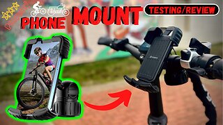 Bike, Motorcycle Handlebar Phone Mount "Testing/Review"