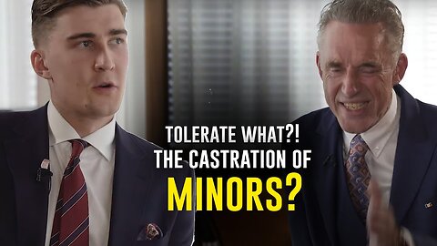 Jordan Peterson CONFRONTS host on tolerating gender altering surgeries on minors