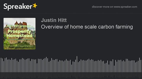 Overview of home scale carbon farming