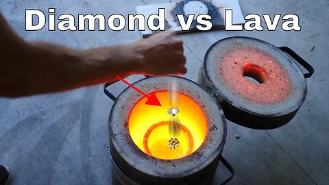 Dropping a Real Diamond In Molten Lava-Will it Survive?