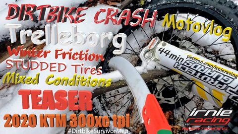 Dirtbike Survivor Man: Trelleborg Winter Friction Studded Tires - Second Impression Review TEASER