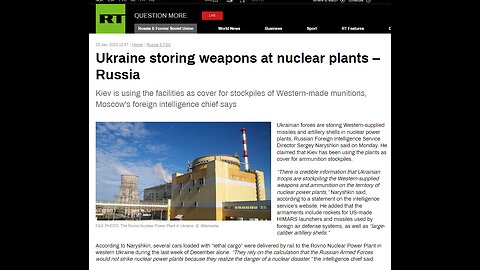 Ukraine storing weapons in nuclear power stations. Digital ID and the British - D5