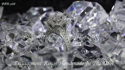 BBR-588 Engagement Ring By BloomingBeautyRing com