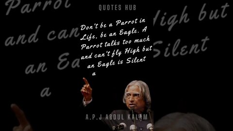 One of the Most Inspiring Quotes from APJ Abdul Kalam || #quotes || #shorts