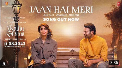 Jaan hai meri song | Radhe shyam | Prabhas ,Pooja hegde