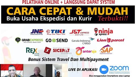 LIVE: Pelatihan Cara Buka Ekspedisi dan Kurir