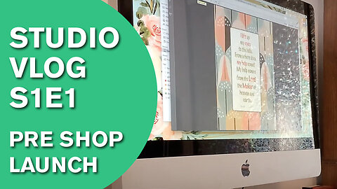 ChristianArtDesign STUDIO VLOG S1E1 | Pre Shop Launch projects for my small Amazon KDP Book business