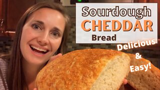 Sourdough Cheddar Bread | Easy Sourdough Discard Recipe