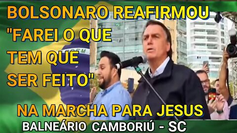 BOLSONARO DISSE:" FAREI O QUE TEM QUE SER FEITO", DIANTE MULTIDÃO QUE CHAMOU DE SEU EXÉRCITO.GLÓRIA!