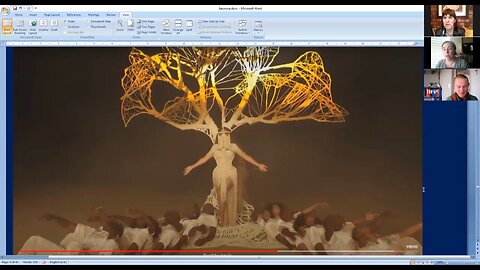 Beyoncé Music Video, Spirit (The Lion King), Tree of Life, Mother, Life Coming From Her + Circle with a Dot in the Middle, Alchemical Symbol for Fire (in Water) + Form of Magick with Mother and Daughter + Mask, Ceremonial Covering, Obama