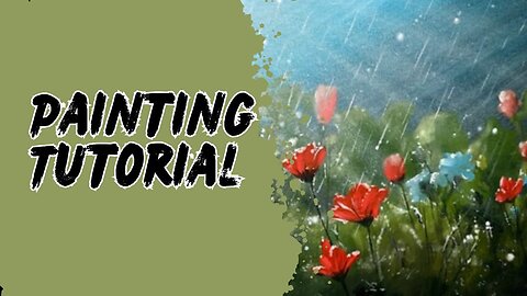 Easy Way to Paint a Rainy Day / Acrylic Painting for Beginners