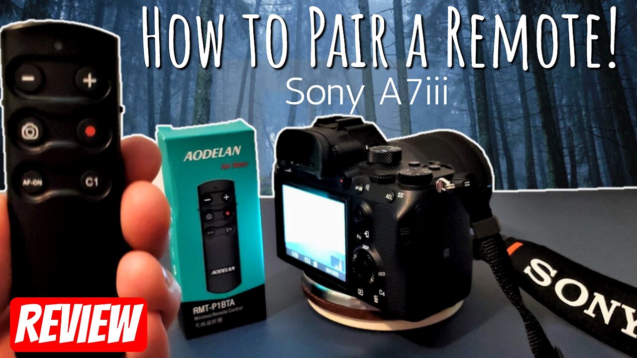 How To Pair Remote To Camera Easy! SonyA7iii AOLEDAN Remote Review