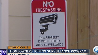 Homeowners joining surveillance program