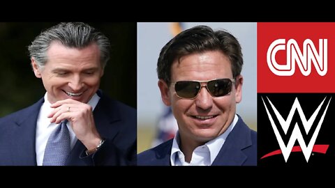 California Declines While Gavin Newsom Makes WWE Challenges to Debate Ron DeSantis on CNN