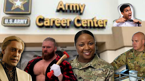 Greensboro Bear, Oak Park, and Officer Bob Hamilton call some Army recruiters