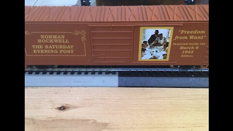 Norman Rockwell HO scale boxcar set