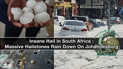 Insane Hail in South Africa : Massive Hailstones Rain Down On Johannesburg