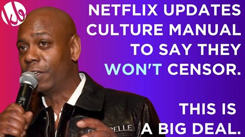 Netflix updated their culture manual to say they WON'T CENSOR. This is a BIG deal in the HR world.