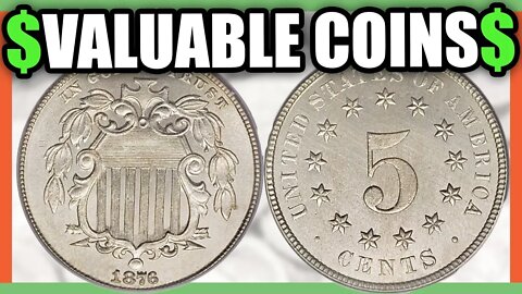 RARE ERROR NICKELS WORTH MONEY - VALUABLE SHIELD NICKELS TO LOOK FOR!!