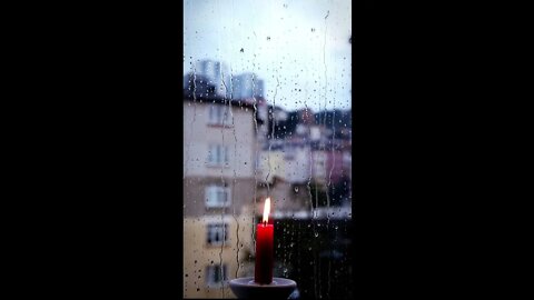 Calming videos,, Rain and candle, soothing relaxing backgrounds, screensavers, screen savers