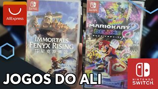 Comprei MARIO KART para NINTENDO SWITCH no ALIEXPRESS | Mario Kart 8 Deluxe & Immortals Fenyx Rising