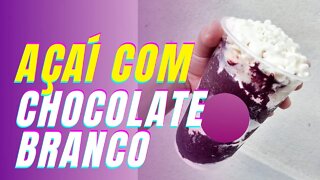 AÇAÍ COM CHOCOLATE BRANCO - 2 LITROS PARA DELIVERY DE AÇAÍ EM CASA