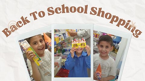 Mehak And Ashar Back To School Shopping Vlog