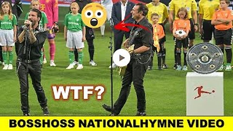 The Boss Hoss Bremen eröffnungsspiel die deutsche nationalhymne zu singen und gnadenlos ausgebuht! 😲