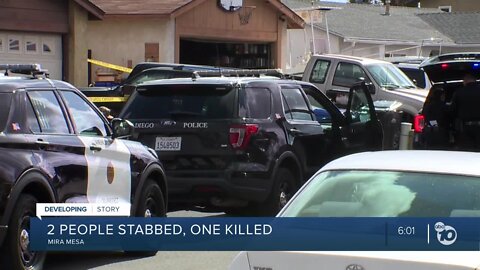 Stabbing at Mira Mesa home leaves 1 dead, another wounded