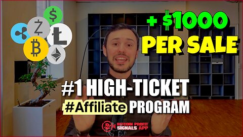 Skyrocket Your Earnings: #1 Crypto High-Ticket Affiliate Marketing Program ($1000 per Sale)