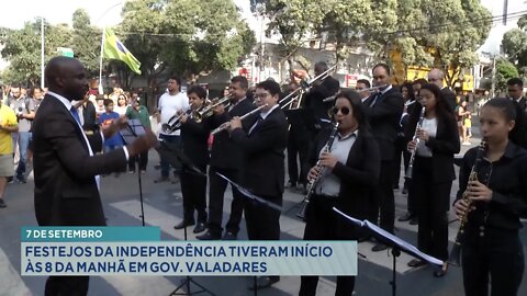 Sete de Setembro: Festejos da Independência tiveram início às 8 da manhã em Gov. Valadares.