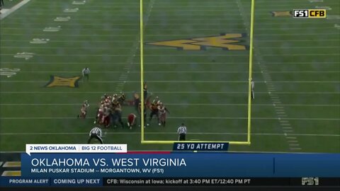 Late field goal lifts West Virginia over OU